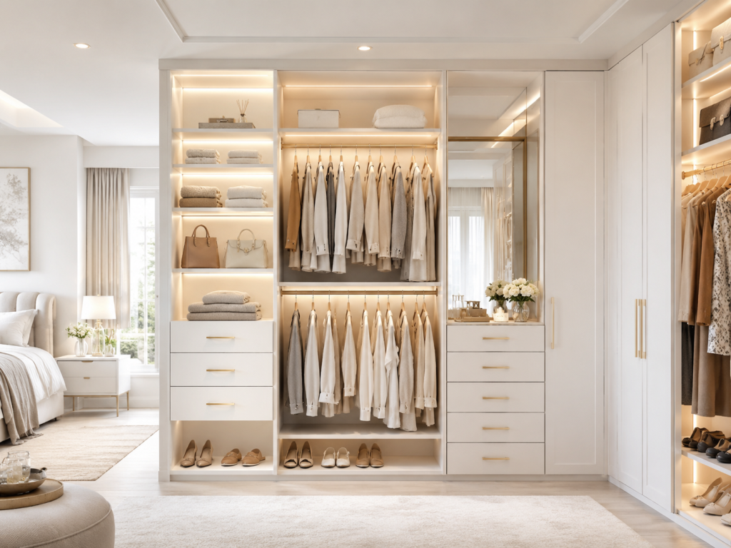 Les couleurs modernes pour un dressing élégant