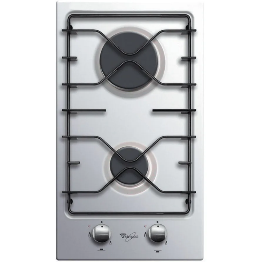 Whirlpool Domino gaz 30cm 2 foyers inox AKT301/IX