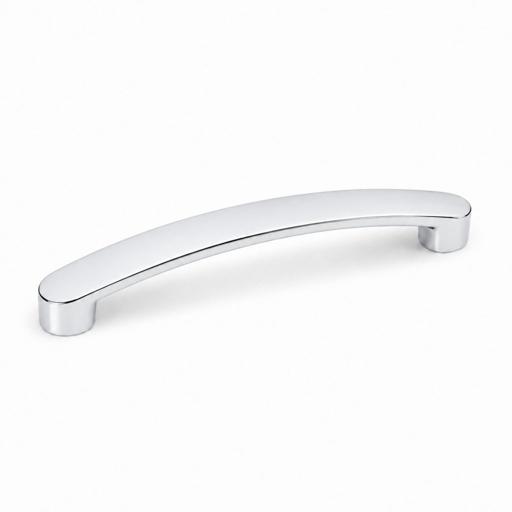 Poignée Eureka 1422 – Entraxe 128 mm – Chrome brillant