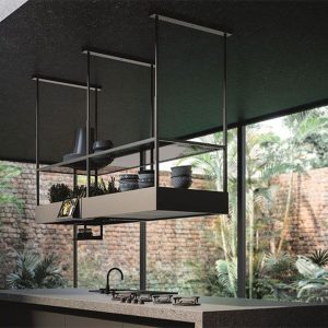 Falmec Hotte îlot Spazio IS 180 cm – noir