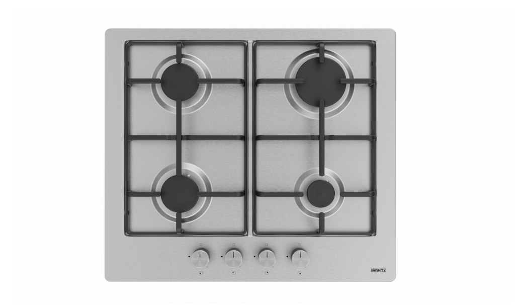 Plaque de cuisson Infinity H6351W11IS — PLAQUE DE CUISSON INOX 60 4 FEUX INFINITY
