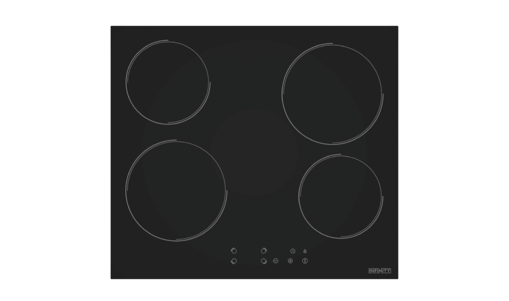 Plaque de cuisson Infinity T60401BL — PLAQUE DE CUISSON VITROCER 60 TOUCH INFINITY