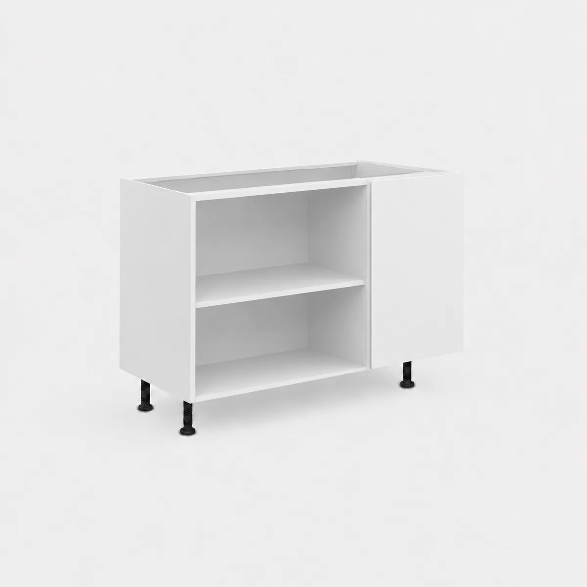 Bas Coin Droite L=90 cm avec ET. KIT - iKIT Sans Façade