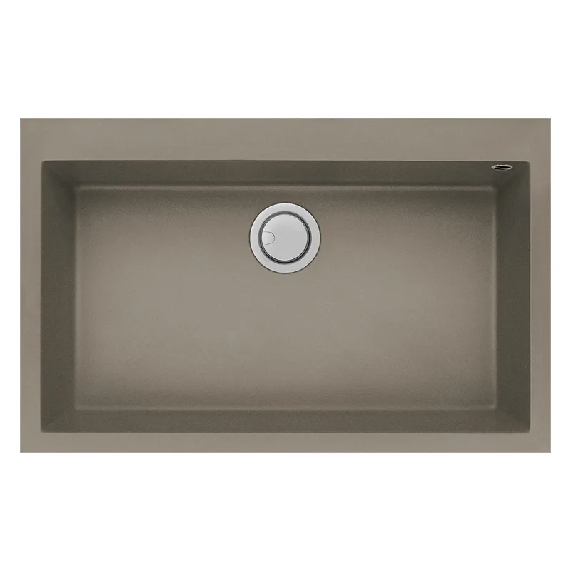 Évier Focus QUADRA80A Granitek 79 cm 1 bac Grège