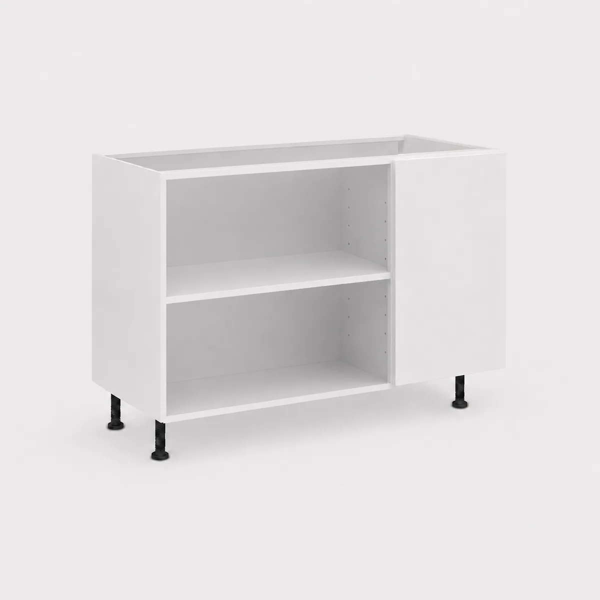 Bas Coin Droite L=100 cm avec ET. KIT - iKIT Sans Façade