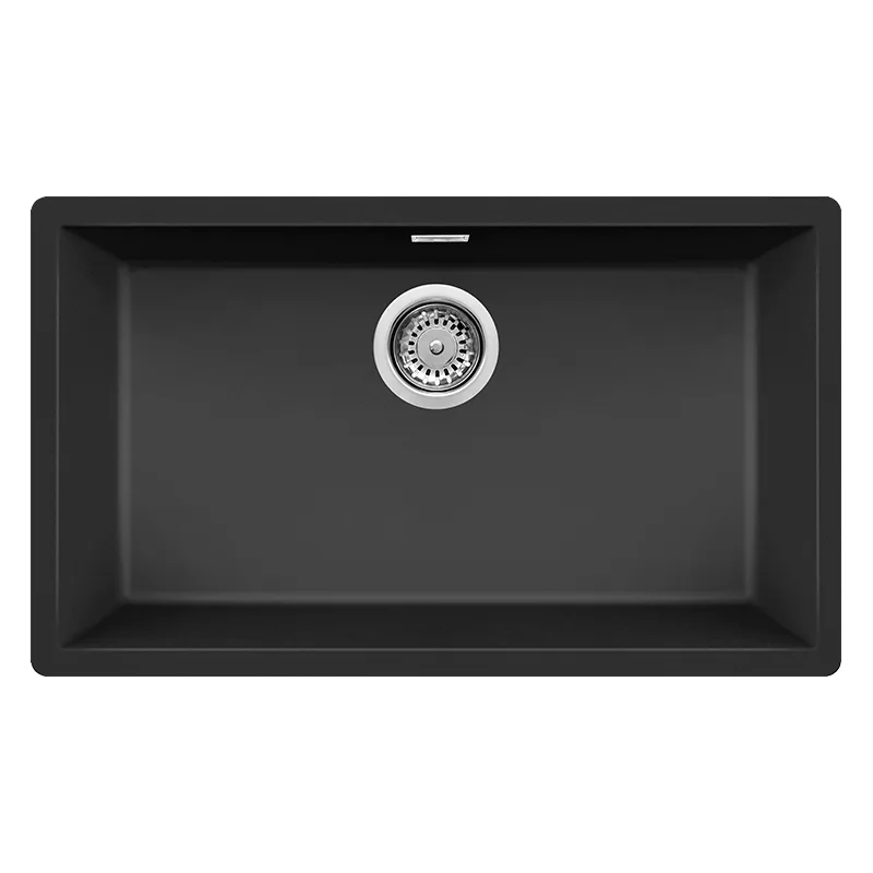 Évier Focus SMILE.76B Granitek 75,6 cm 1 bac Noir