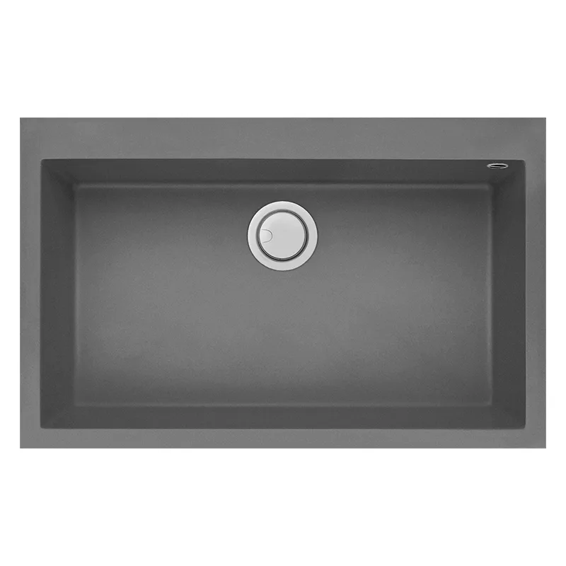 Évier Focus QUADRA80G Granitek 79 cm 1 bac Gris Titanium