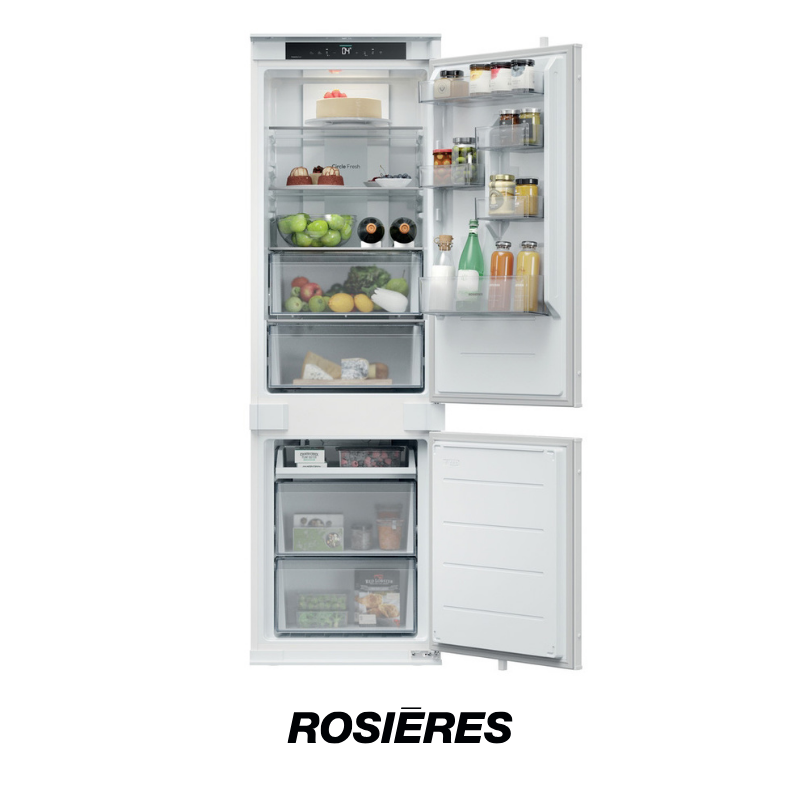 Réfrigérateur Rosière RNBQT3518E — Réfrigérateur Combiné Encastrable 60cm Rosières RNBQT3518E