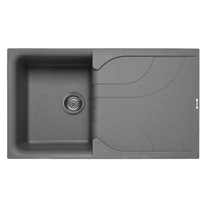 Évier Focus F86G Granitek 86 cm 1 bac Gris Titanium