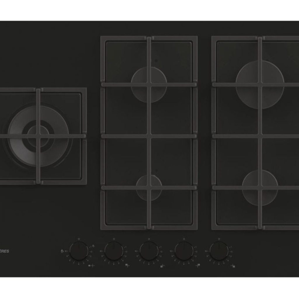 Plaque de cuisson Rosière RVG7WL4WC5B — Table de cuisson Les plaque Gaz sur verre Nouveau Sublime