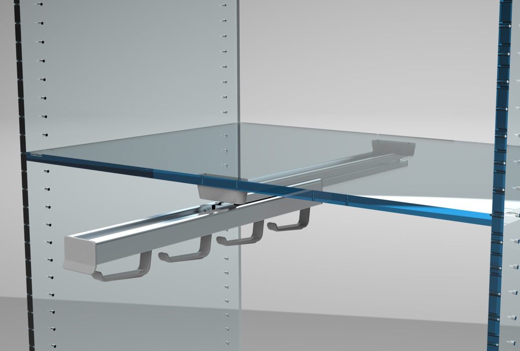Portagrucce frontal AMBOS 405/A - Porte-cintres extractible