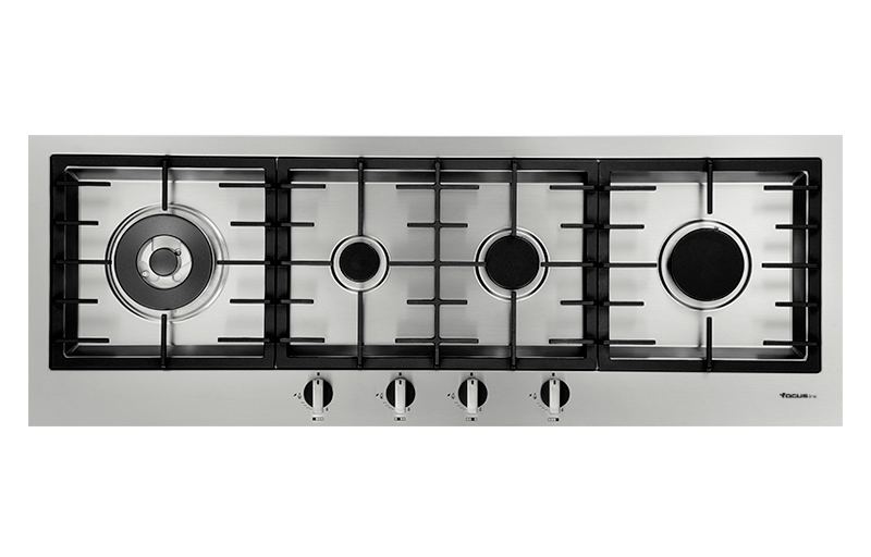 Plaque de cuisson Focus FILO.124 gaz 4 feux 110 cm inox