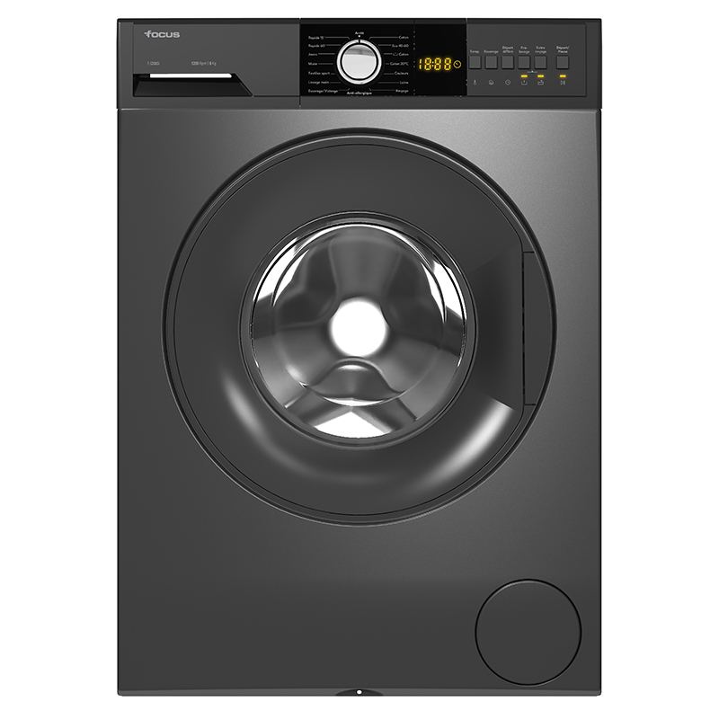Lave-linge Focus F1208G 8 KG 1200 Tr/min A+++ Gris foncé