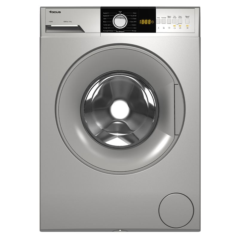 Lave-linge Focus F1208S 8 KG 1200 Tr/min A+++ Dark silver