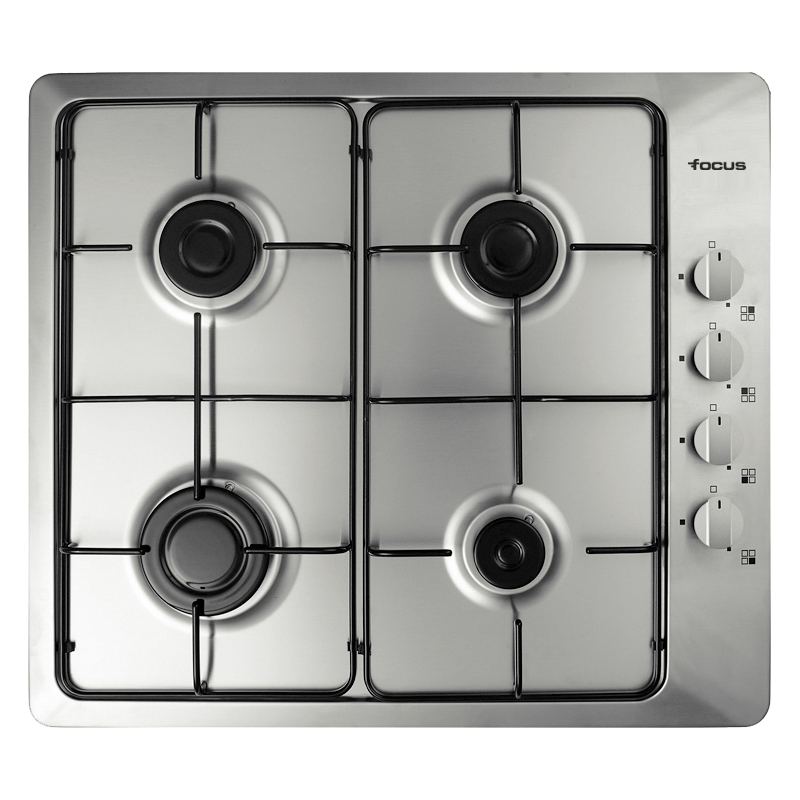Plaque de cuisson Focus F.400X gaz 4 feux 60 cm inox