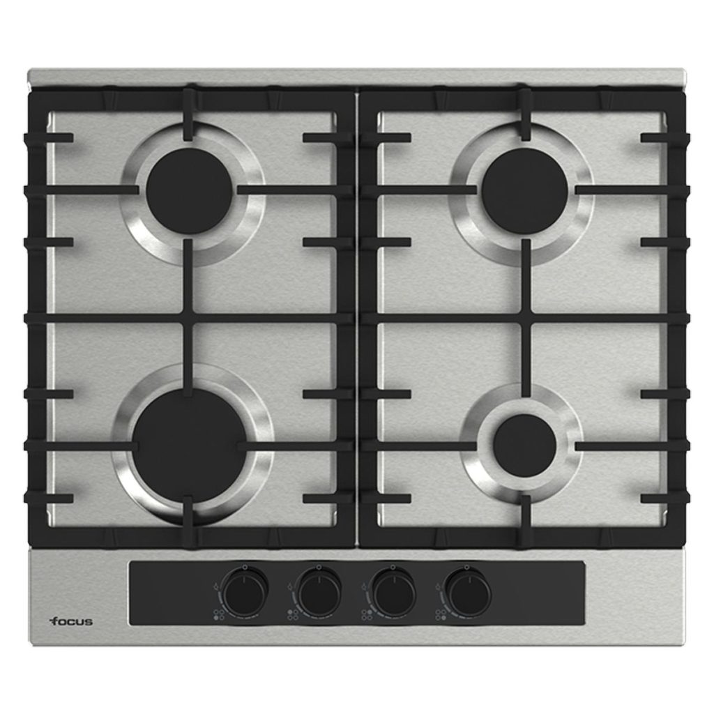 Plaque de cuisson Focus F.402X gaz 4 feux 60 cm inox