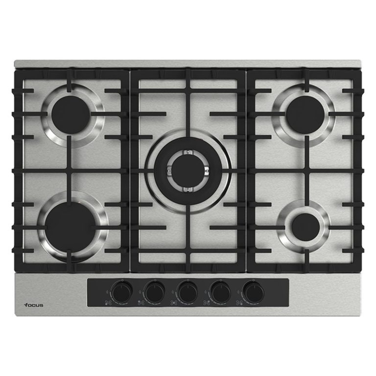 Plaque de cuisson Focus F.403X gaz 5 feux 70 cm inox
