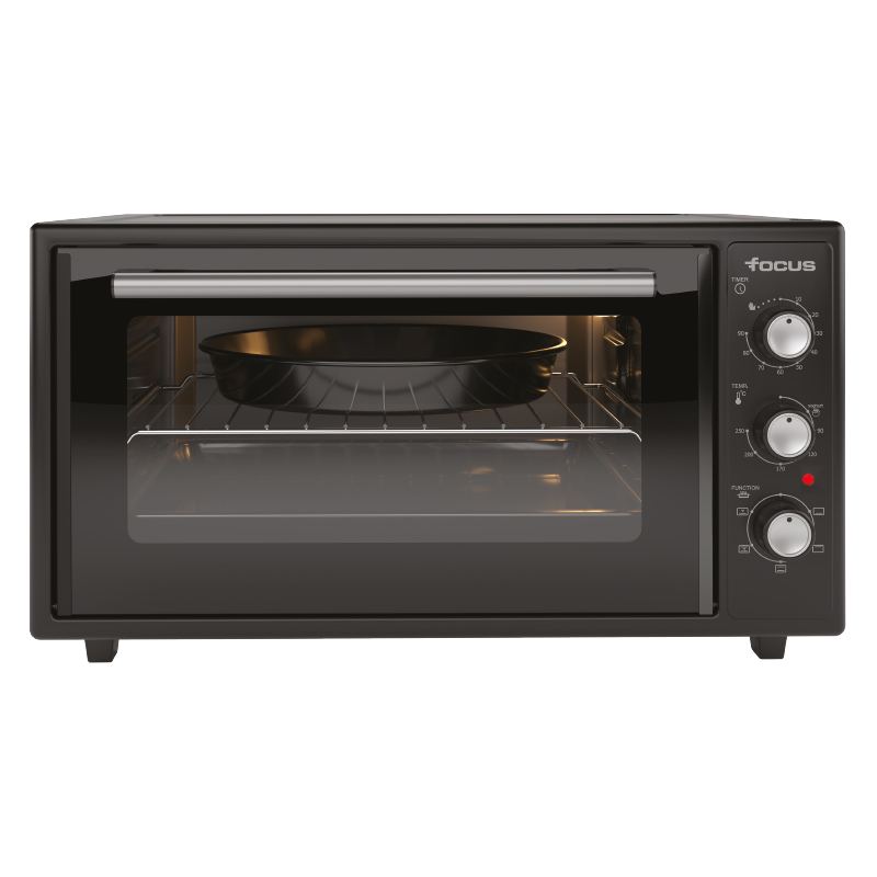 Mini four Focus F.45B – 45 L – 50,5 cm – 2000 W – 6 fonctions – Noir