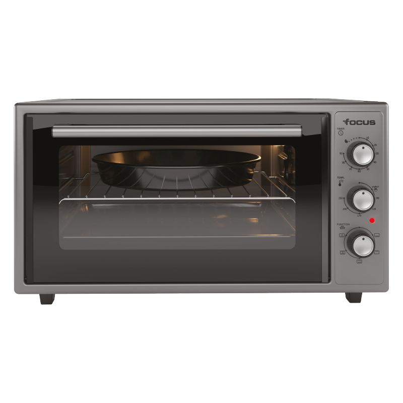 Mini four Focus F.45G – 45 L – 50,5 cm – 2000 W – 6 fonctions – Gris