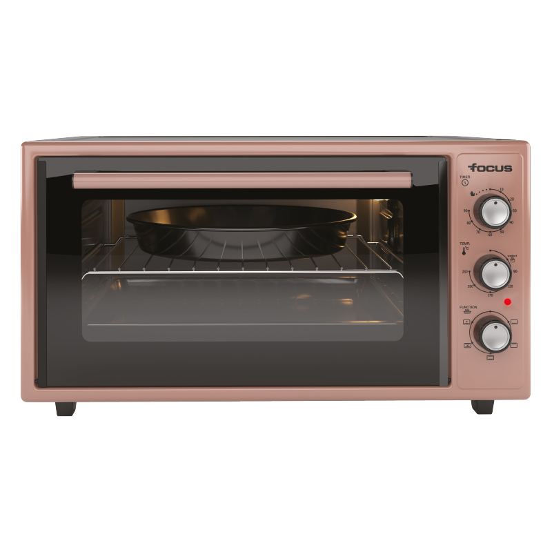 Mini four Focus F.45RG – 45 L – 50,5 cm – 2000 W – 6 fonctions – Rose Gold