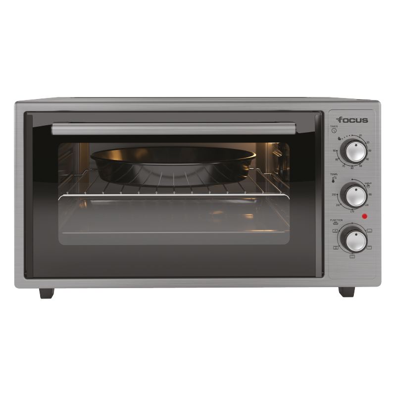 Mini four Focus F.45X – 45 L – 50,5 cm – 2000 W – 6 fonctions – Inox