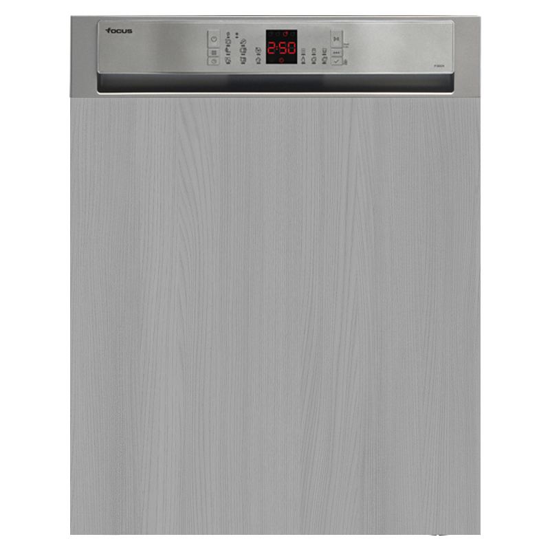 Lave-vaisselle Focus F502X 12 couverts 8 programmes Semi Encastrable Silver