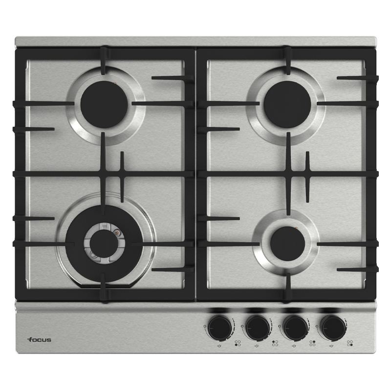 Plaque de cuisson Focus F.8004XS gaz 4 feux 60 cm inox