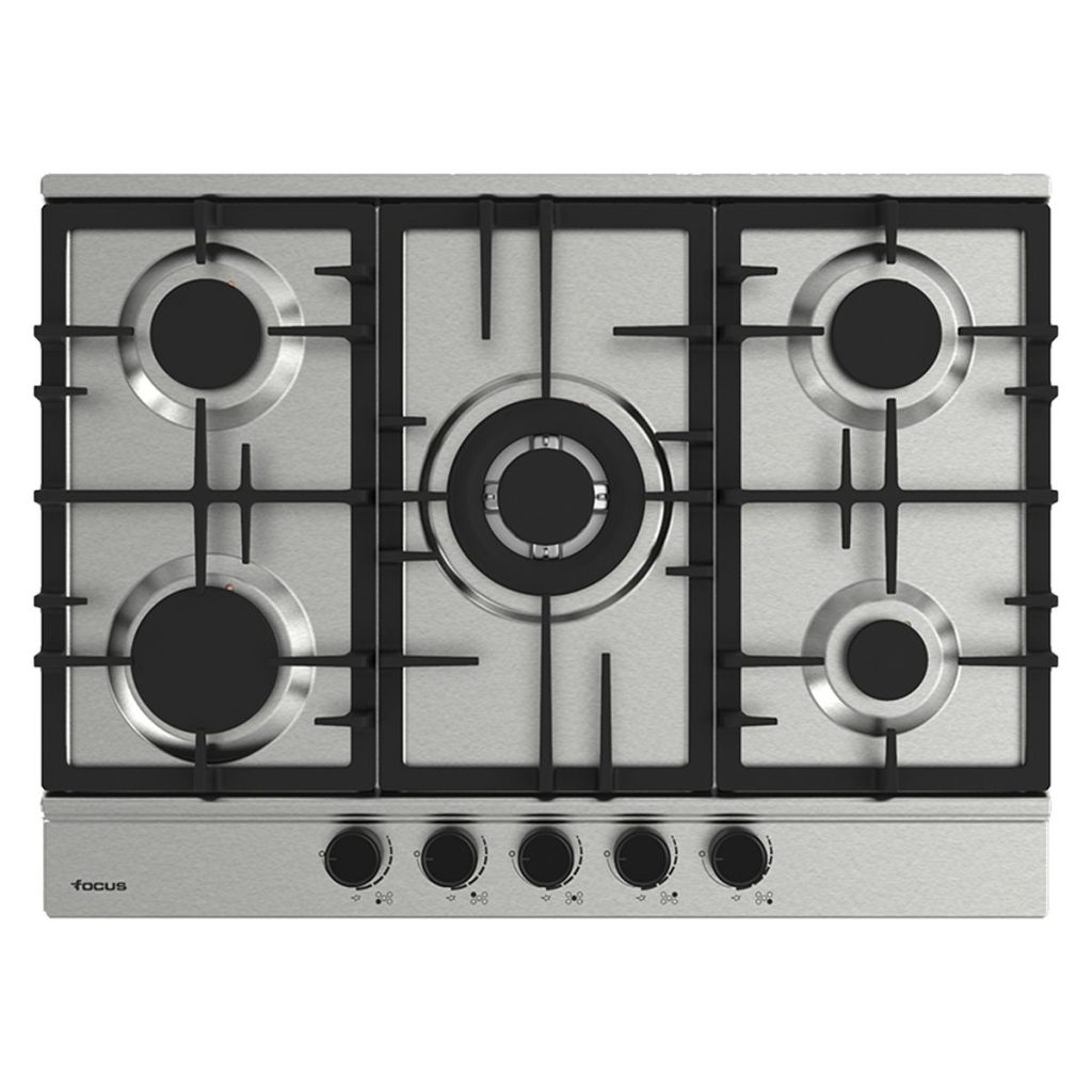 Plaque de cuisson Focus F.8011XS gaz 5 feux 70 cm inox