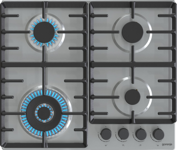 Gorenje Plaque de cuisson 4 feux gaz GW642ABX