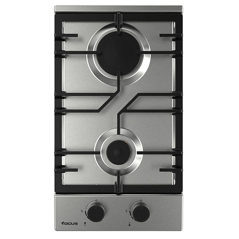Plaque de cuisson Focus QUADRA.32 gaz 2 feux 30 cm inox