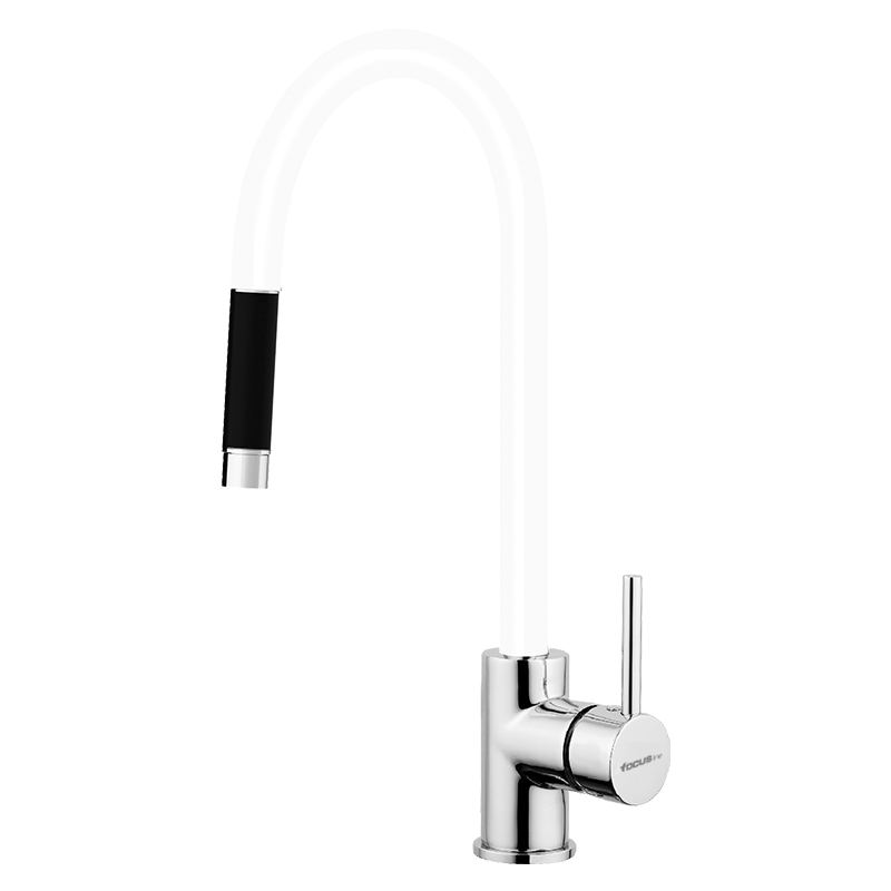 Mitigeur Focus SMART 110 W avec douchette blanc