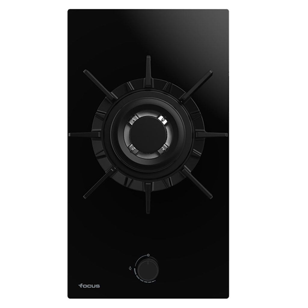 Plaque de cuisson Focus SOFT.31 gaz 1 feu 30 cm verre noir