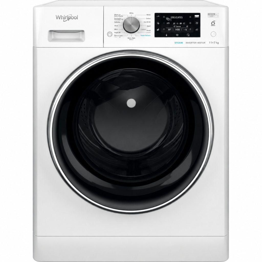 Whirlpool Lave-linge séchant FFWDD1176258BCVFR 11 kg / 7 kg