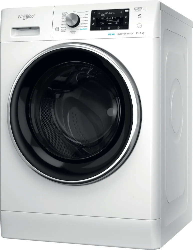 Whirlpool Lave-linge séchant 11kg/7kg FFWDD1176258BCVFR