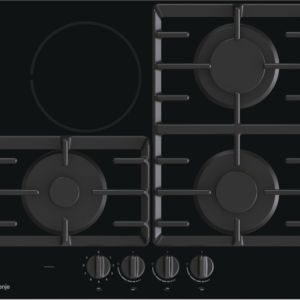 Gorenje Plaque de cuisson 1 foyer électrique + 3 feux gaz GCE681BSC