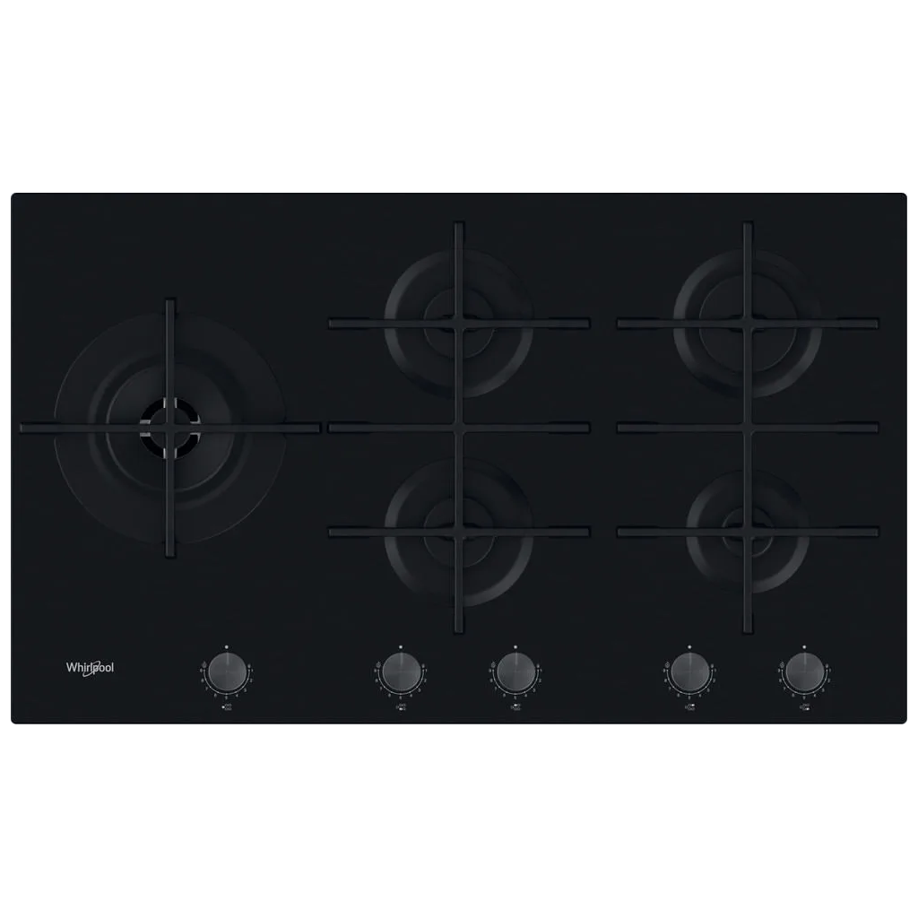 Whirlpool Plaque de cuisson gaz 5 feux 6ème SENS GOWL 928/NB