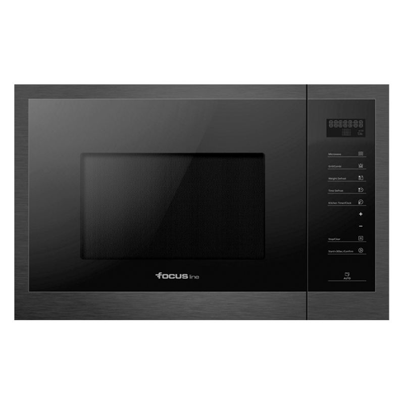 Micro-ondes Focus SMART.30 25 L encastrable tactile verre noir & dark inox