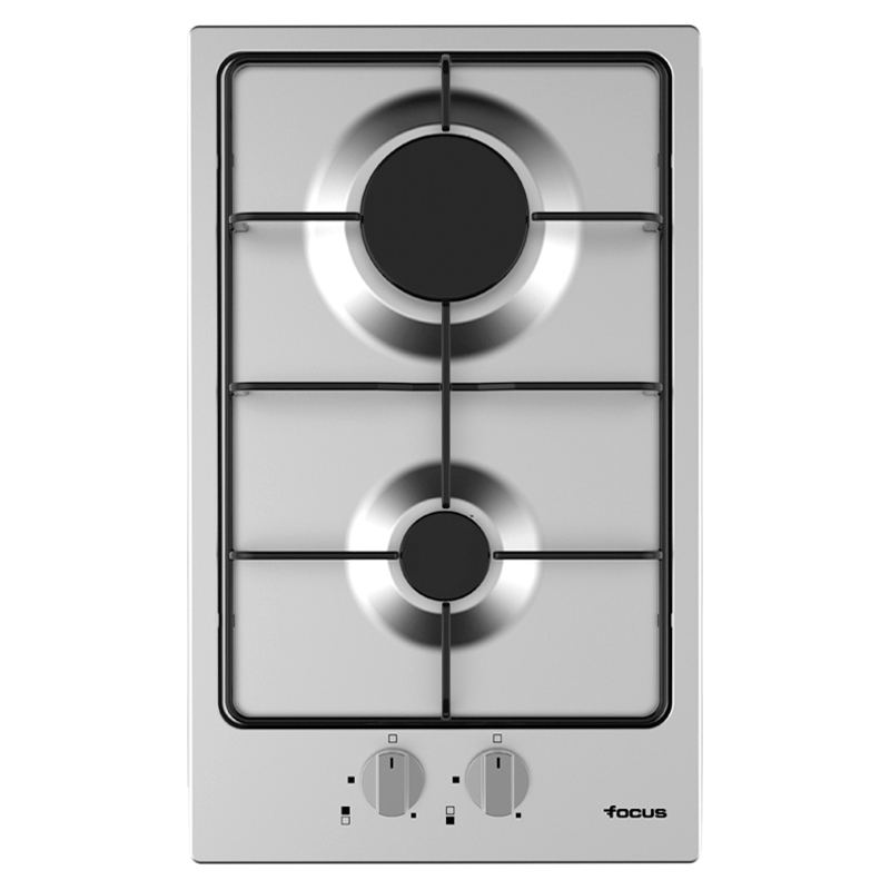 Plaque de cuisson Focus F.813X gaz 2 feux 30 cm inox