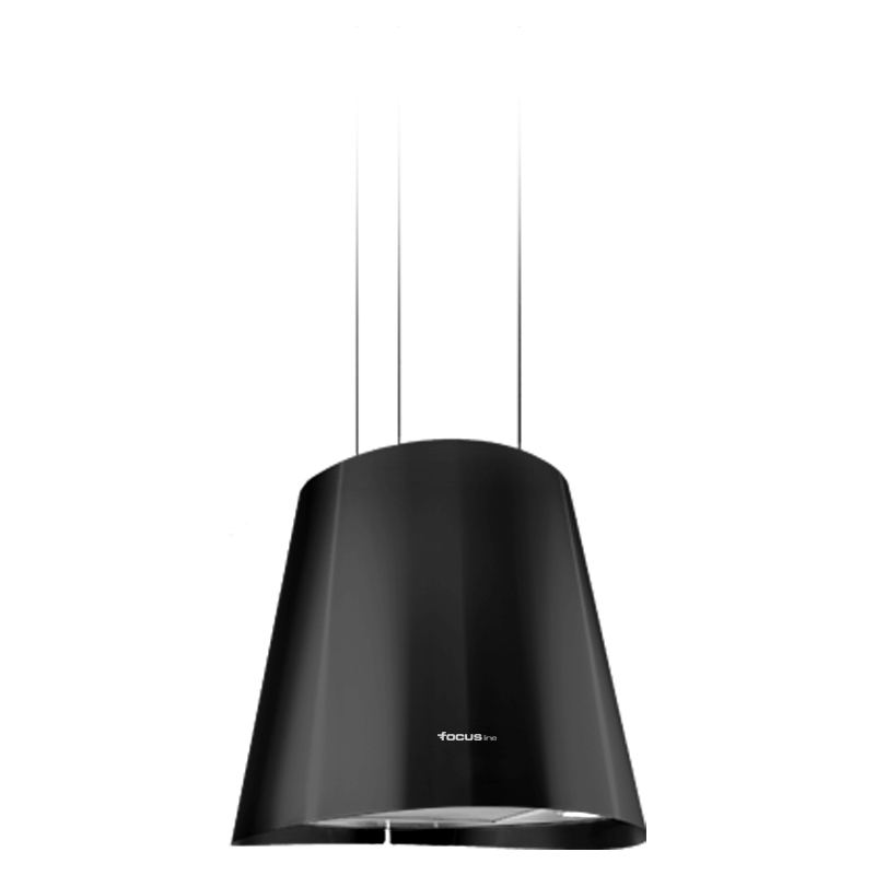 Hotte îlot Focus LAGO B 50 cm 1100 m3/h noir