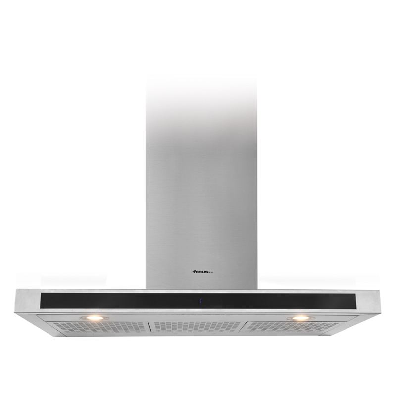 Hotte Focus QUADRA9010 Décorative 90 CM 1100 M³/h Inox