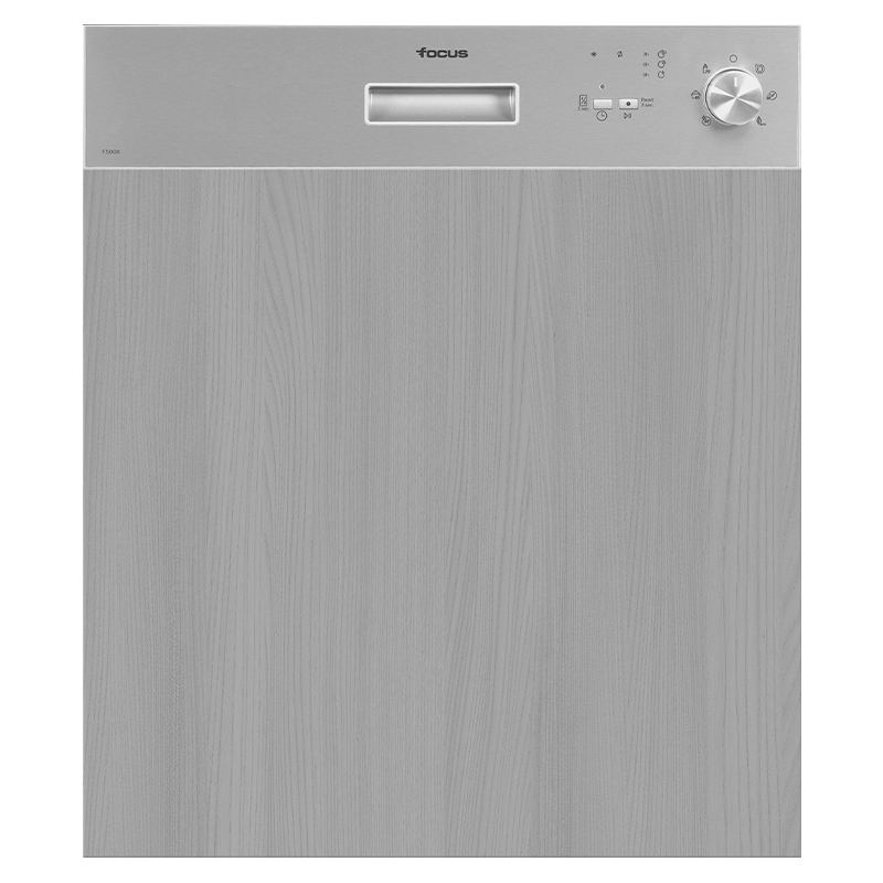 Lave-vaisselle Focus F500X 12 couverts 4 programmes Semi Encastrable Inox