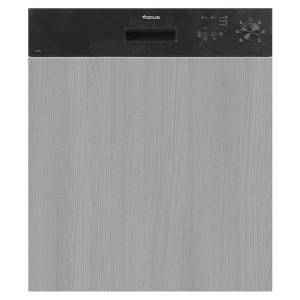 Lave-vaisselle Focus F500B 12 couverts 4 programmes Semi Encastrable Noir