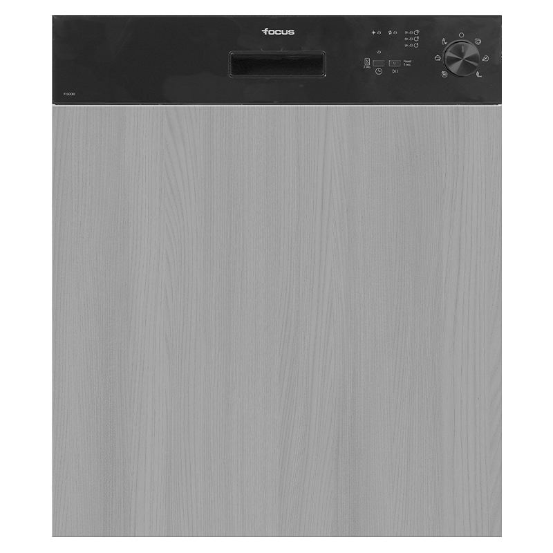 Lave-vaisselle Focus F500B 12 couverts 4 programmes Semi Encastrable Noir