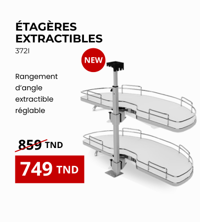 Étagères extractibles