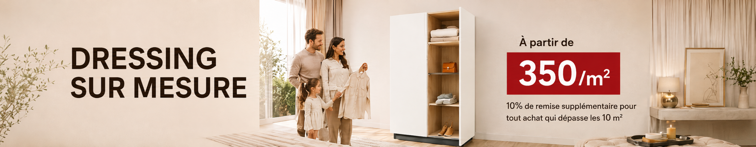 Dressing sur mesure BricoKitchen