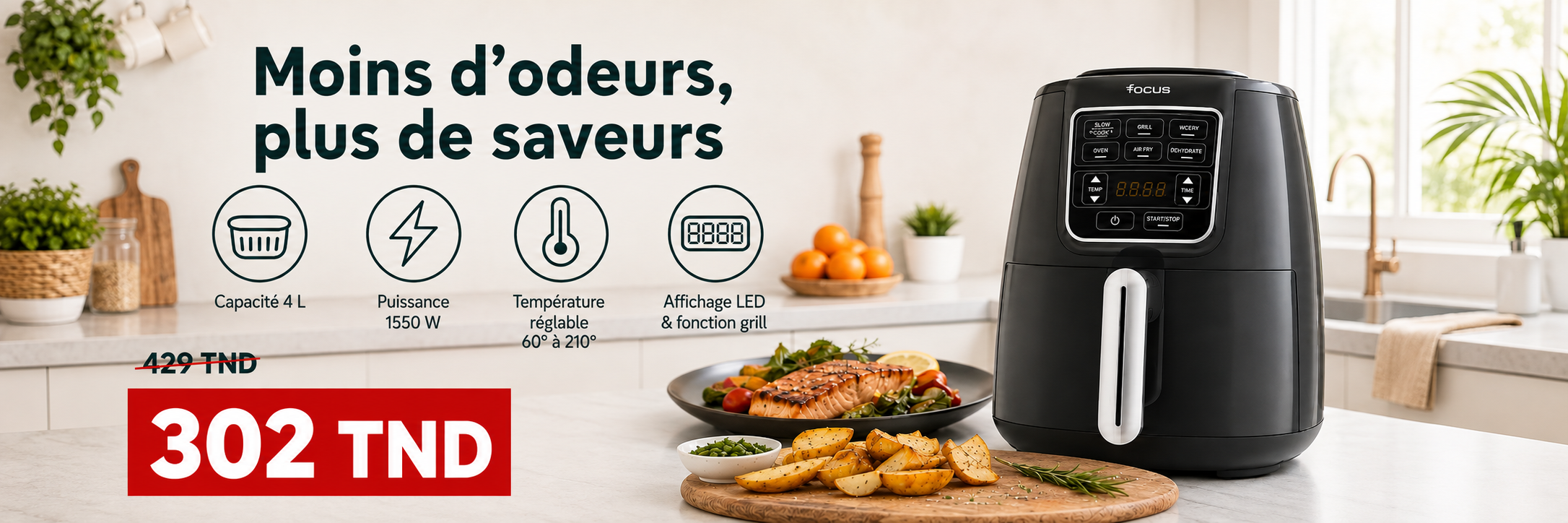 Promotion friteuse sans huile BricoKitchen