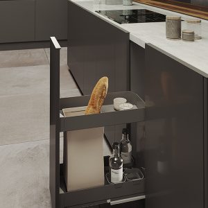 Porte-pain extractible SIGE 007PRO – PRO-LINE – Gris Orion – 30 / 40 / 45 cm