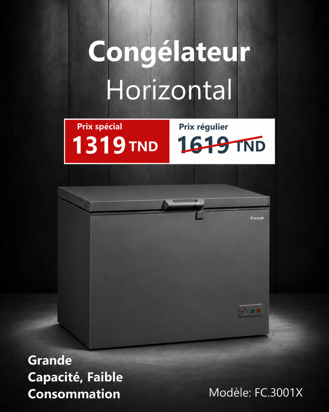 Congélateur Focus