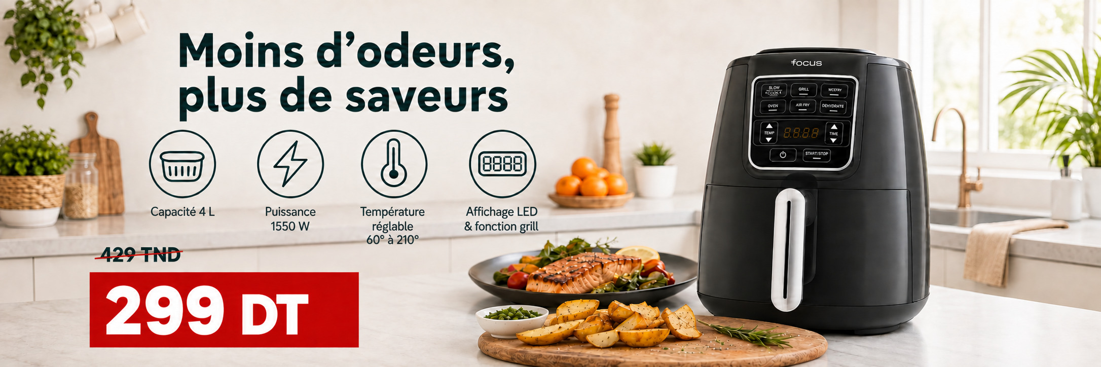 Promotion friteuse sans huile BricoKitchen